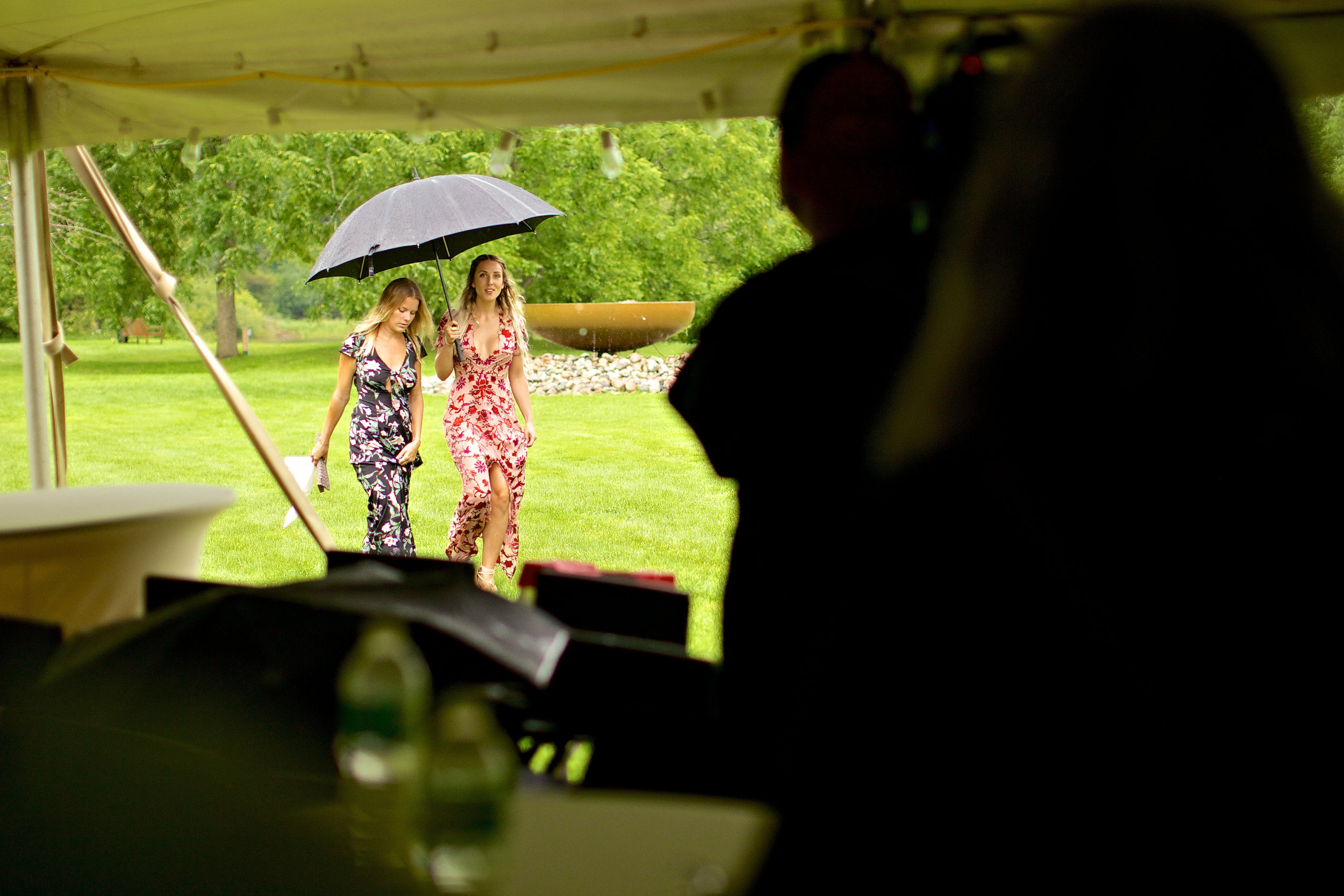 The rain can't slow Sherry and me down!