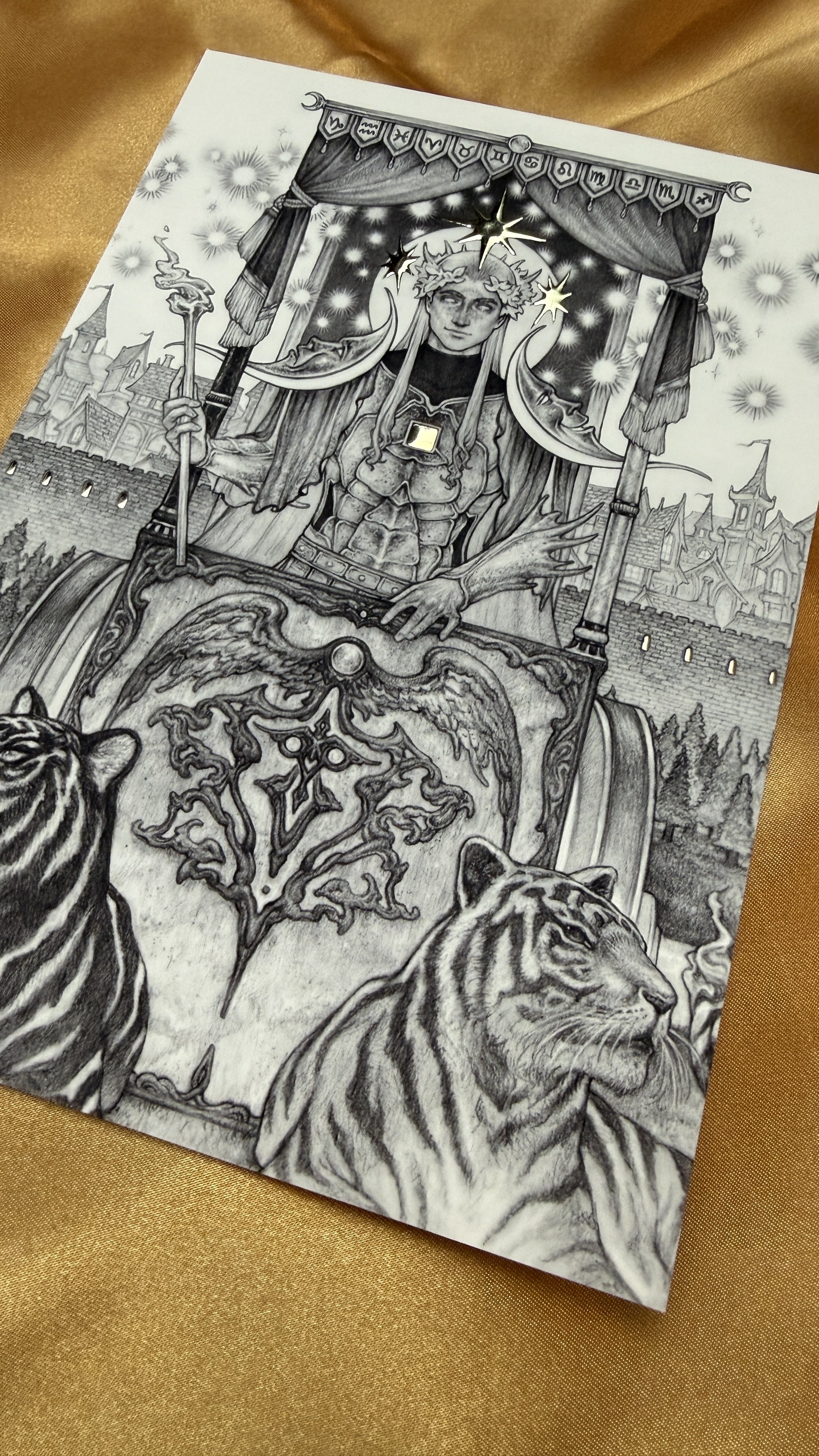 Harvest Festival - Small Gold Foil Print