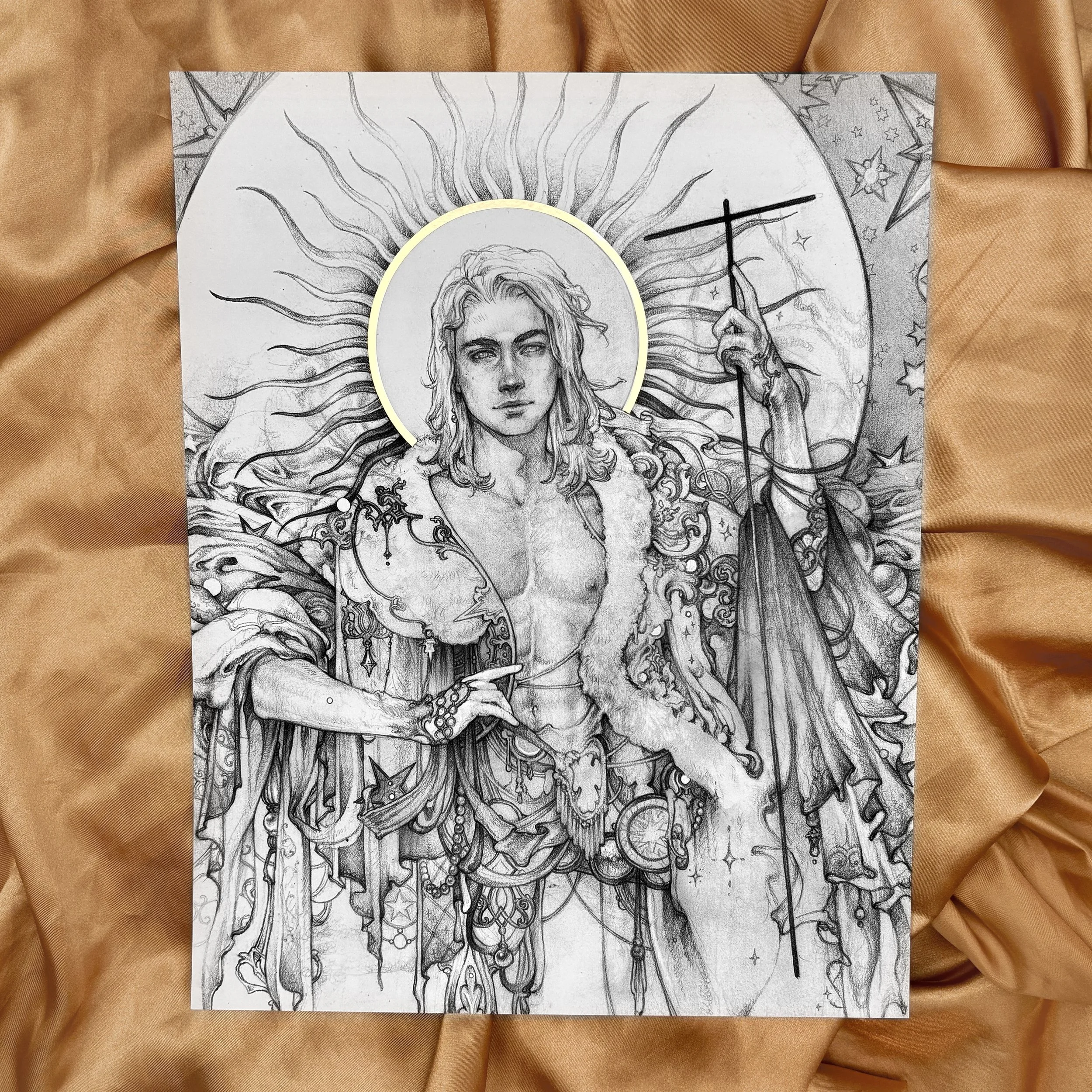 Suncatcher - Large Gold Foil Print