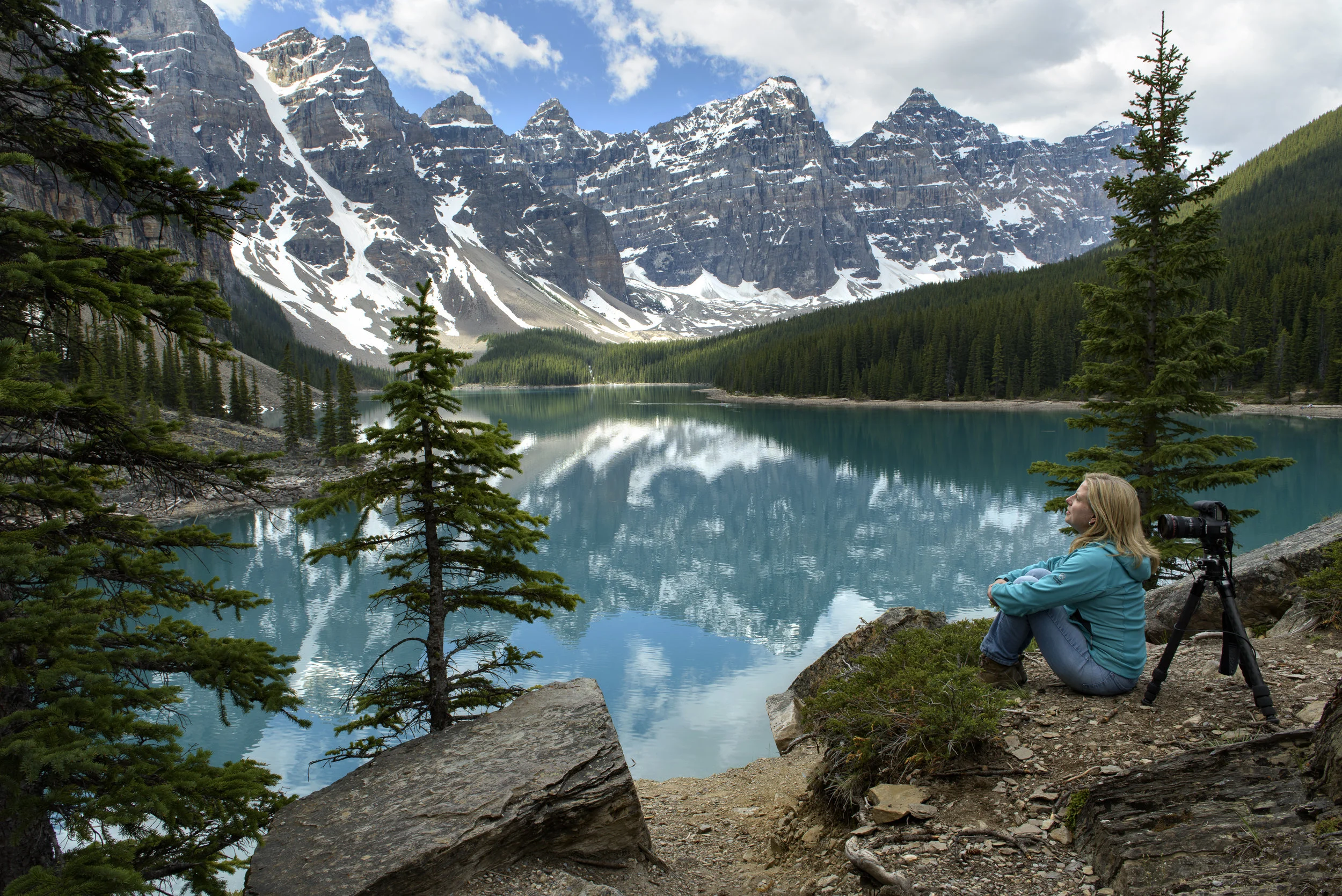 "Worship" @ Moraine Lake, Alberta Canada. Photo by Tiffany Briley.