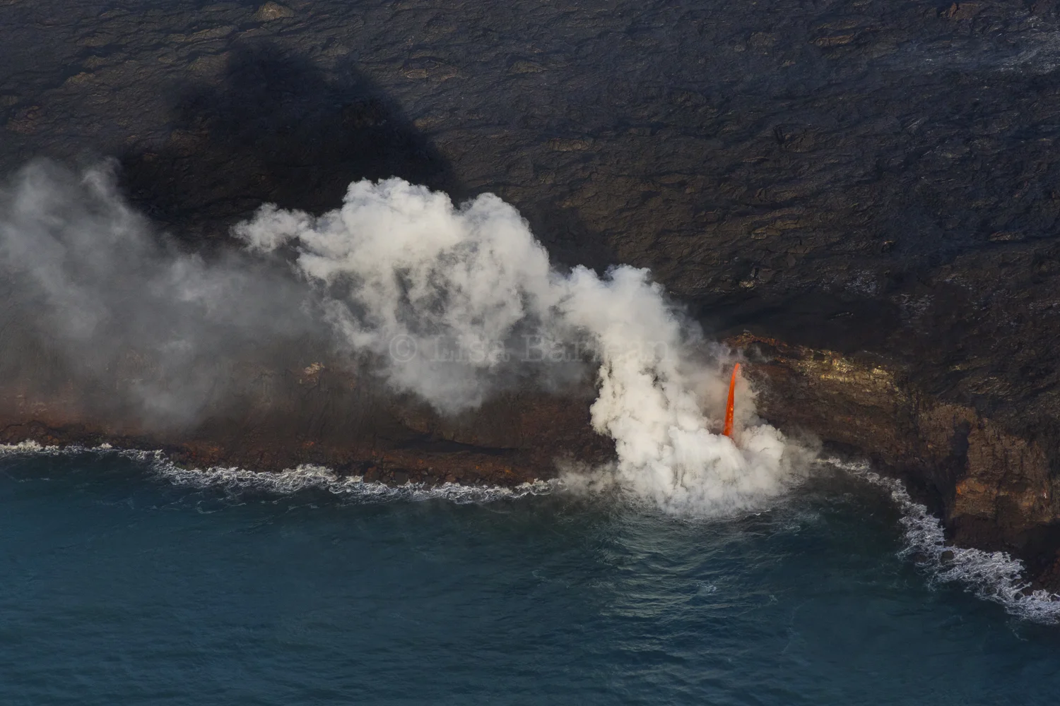 Lava from Helicopter