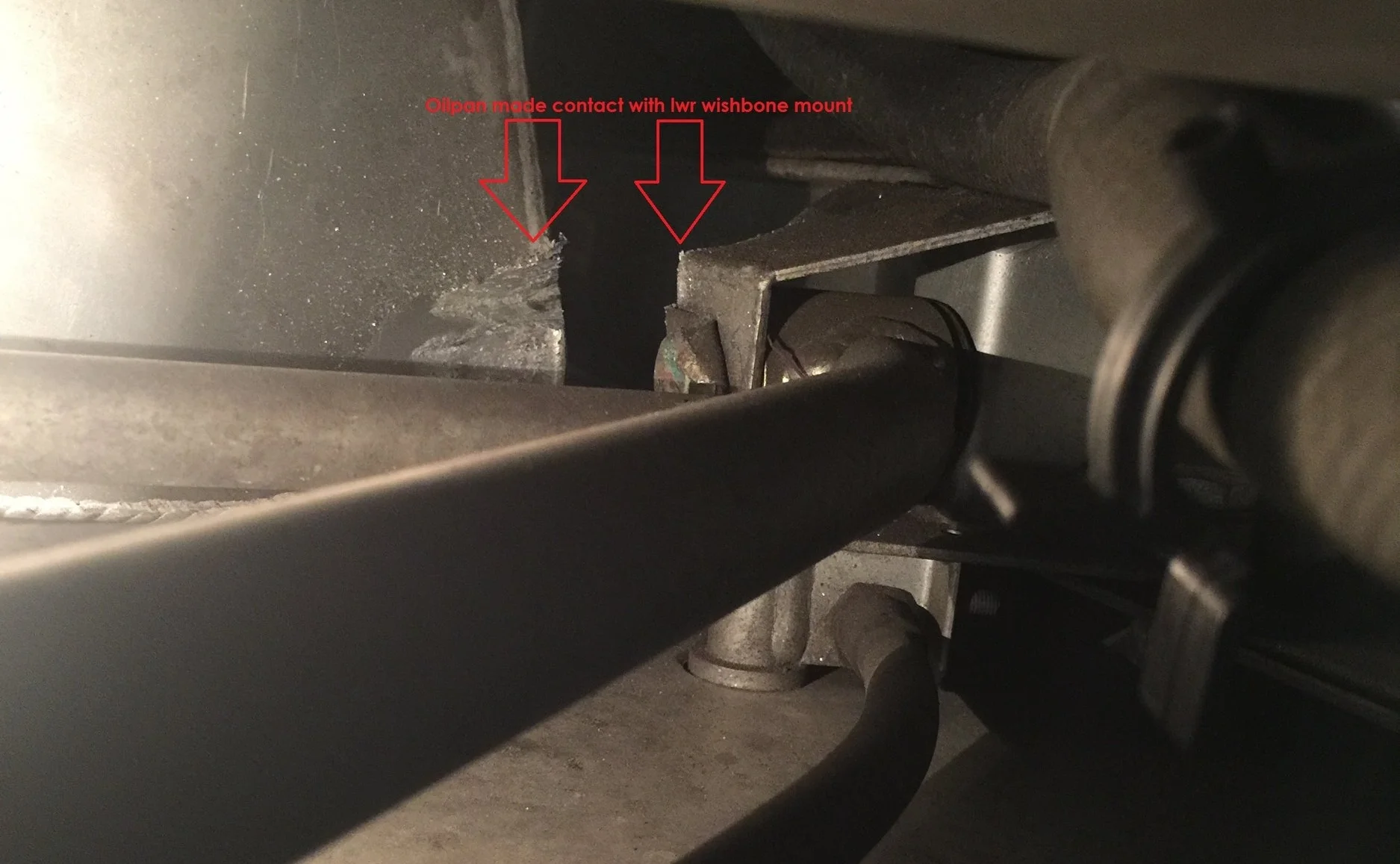oil pan damage