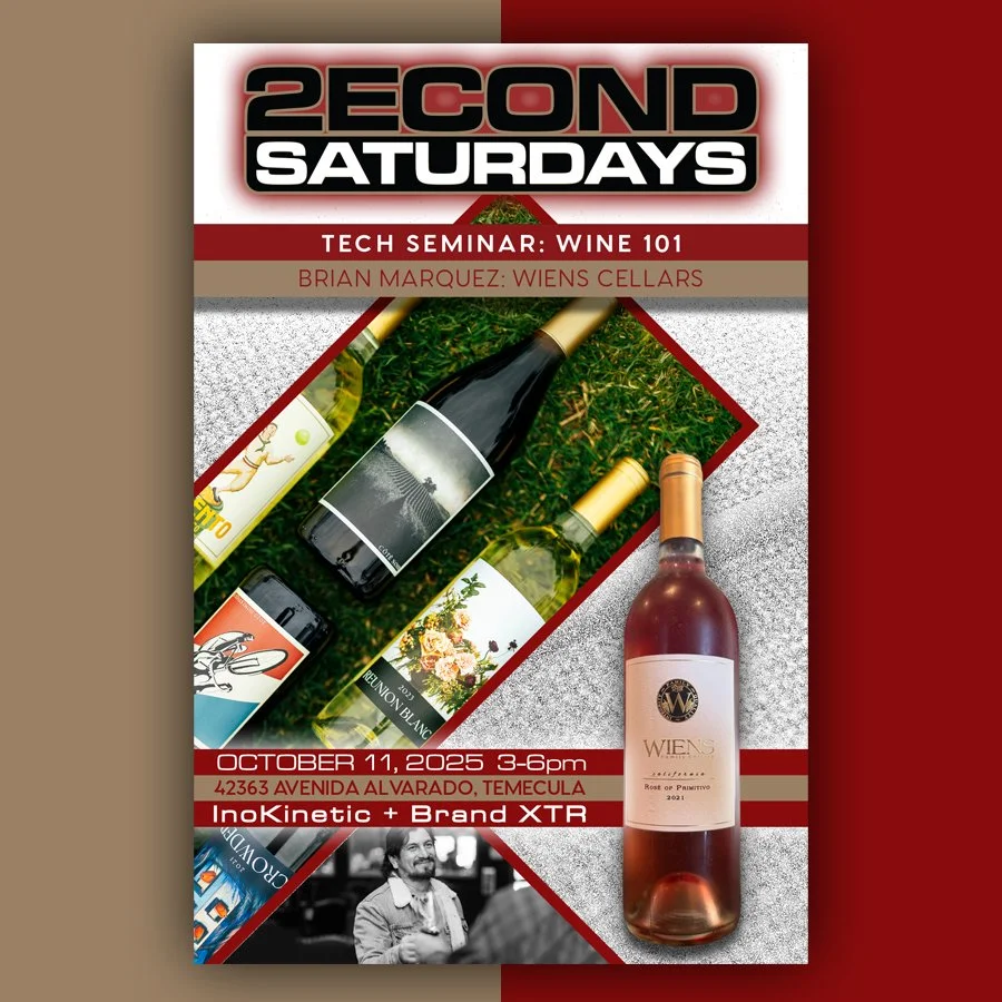 Join us this Saturday afternoon for a Wine Seminar and take a peek at our newest car build: 996RR