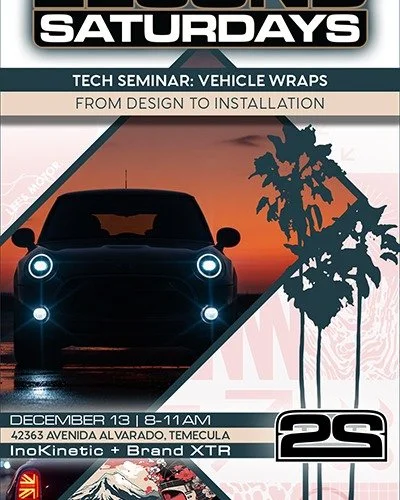 Please join us this Saturday. Our partners @brandxtr will be conducting a Wrap Tech Seminar with a MINI. I've seen the design and it is really fun. Come learn how they design, print and install vehicle wraps.