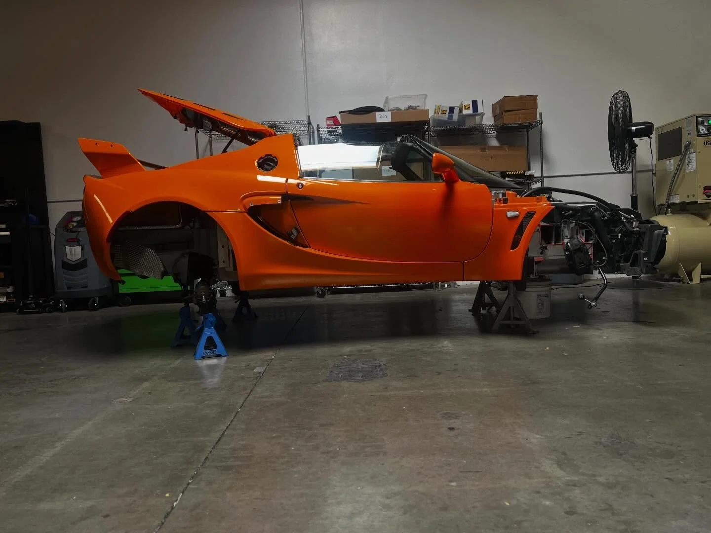 Upgrades and detailing underway for this Final Edition Exige