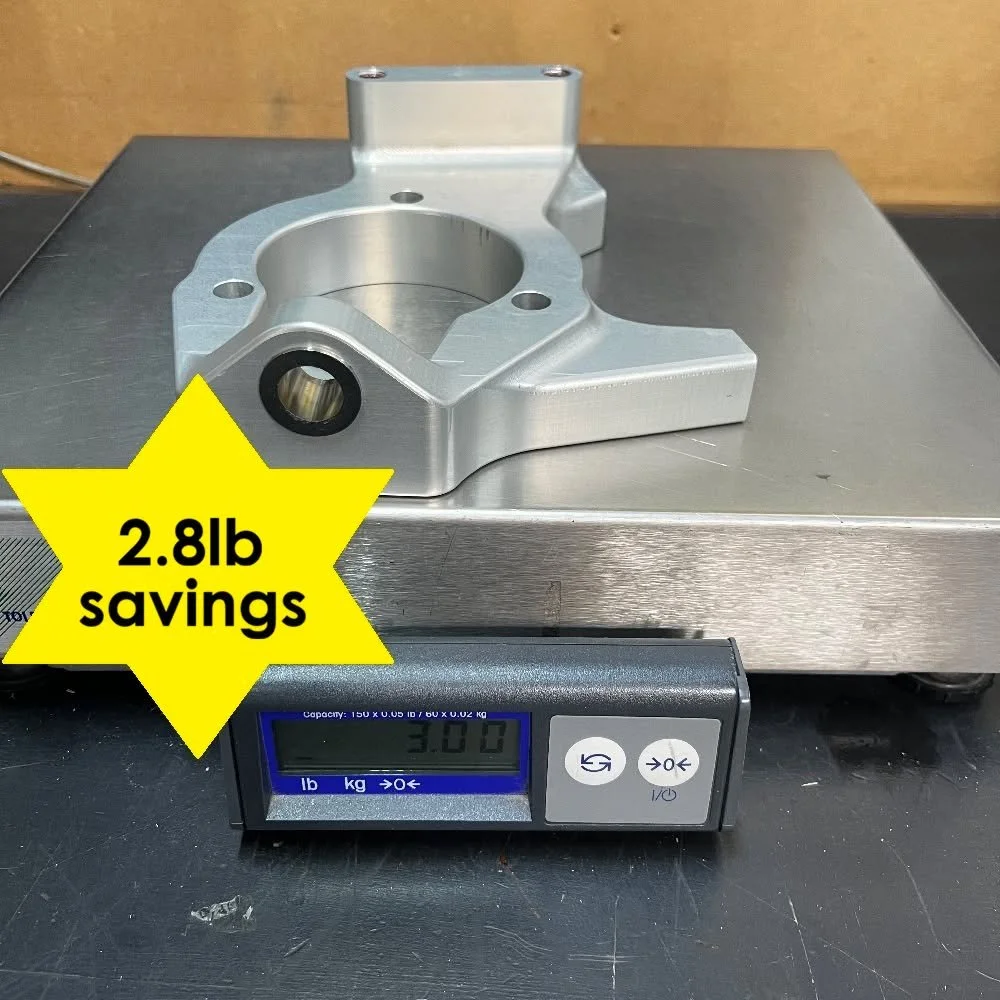 Our new STREETuprights save 9lbs of unsprung weight on a Lotus Elise/Exige. This may not sound like much but is quite a significant number. Couple that with a set of our RS343 Monolite IIs and full set of our ULTRAdiscs and you can save 43lbs unsprun