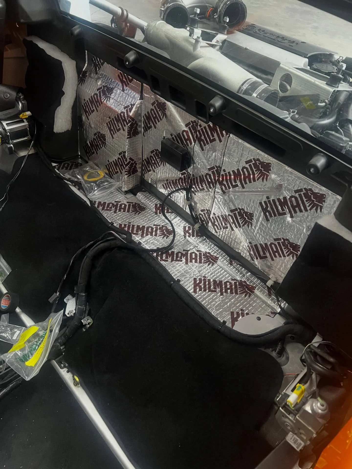 Sound insulation install on this Exige should help reduce some unwanted NVH