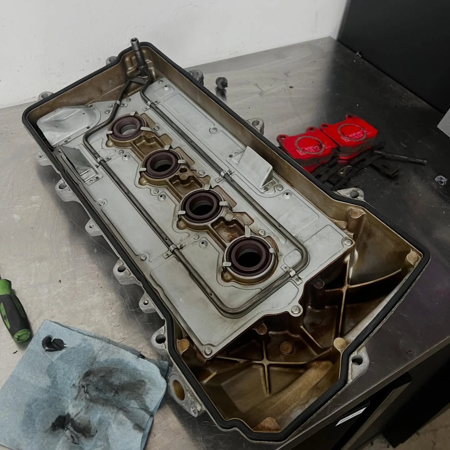 Oil leak repair&hellip;2ZZGE timing chain cover