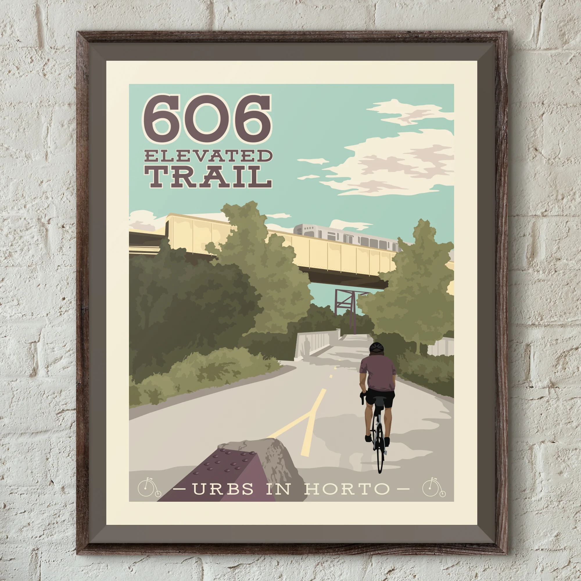 606 Elevated Trail Print - "Urbs In Horto" Series