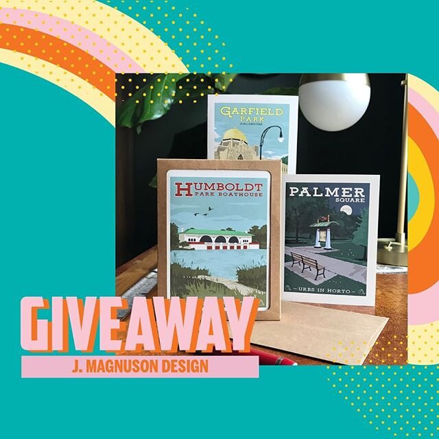 GIVEAWAY: We are giving away a box set of 8 Chicago themed greeting cards! 
TO WIN:
Follow @jmagnusondesign
Follow @madeinchicagomarket
Like the post on @madeinchicagomarket page 
Tag two friends in the comment section of MICM's post! *View Giveaway 