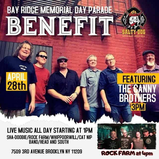 We have a great show, for a very worthy cause coming up on Sunday April 28th.  We&rsquo;ll be getting together with a lot of our good friends to help support the Bay Ridge Memorial Day Parade.  So we&rsquo;ll see you all down at the Salty Dog for an 