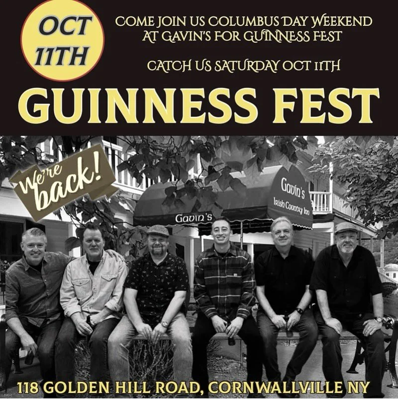 One week to go until the 18th annual Guinness Octoberfest at @gavins__guinnessfest @gavins_irish Book your room now before it’s too late and we’ll see you all there!! #brooklynsown #cbb #celticrootsrock #celticfolk #celticpunk #celticjam