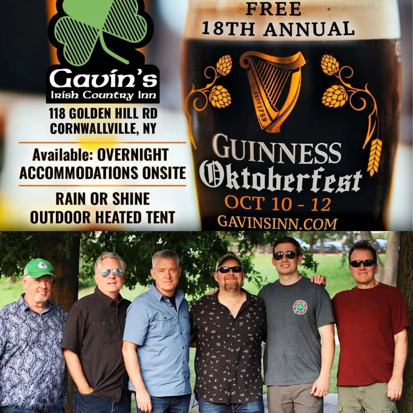24 hours to go and we’ll be heading up to the 18th annual Guinness Oktoberfest. Book a room or just come for the day and join us for what will be some mighty craic!! #freeadmission #guinness #oktoberfest #18thannual #gavinsirishcountryinn #corn