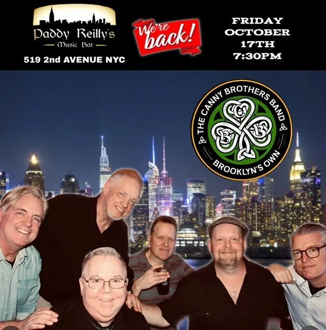 We’re back at @paddyreillys this Friday, for another night of music and fun.  You won’t want to miss this one!! We’ll see you all there at 7:30pm!! #wereback #brooklynsown #cbb #paddyreillysmusicbar #goodcraic #celticrootsrock #celt