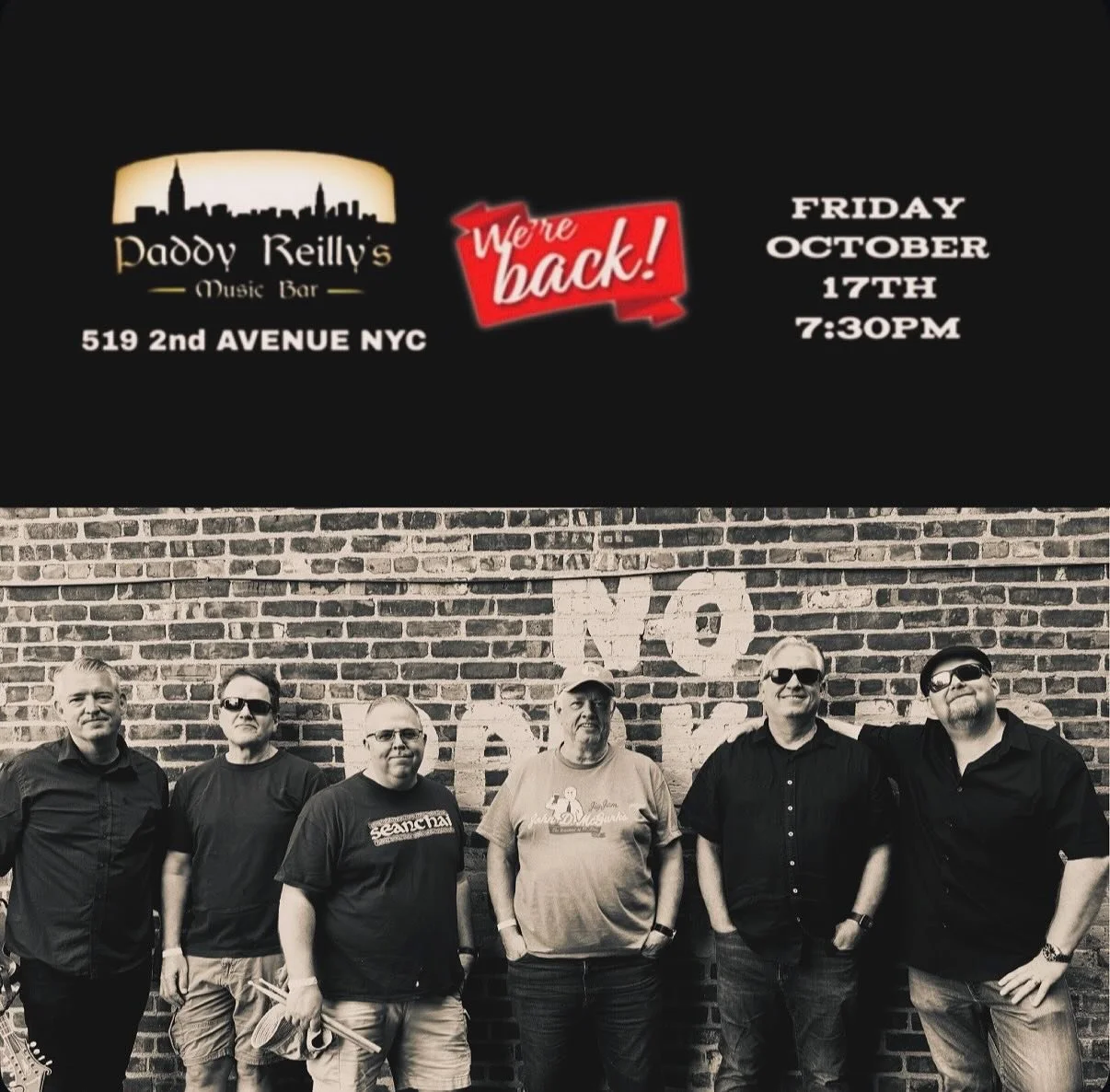 Come join us tomorrow night at 7:30pm for some great music and delicious pints at @paddyreillys NYC. #brooklynsown #cbb #paddyreillysmusicbar #nyc #2ndavenue #friday #october17th #730pm #livemusic #celticrootsrock #celticfolk #celticpunk #goodcraic #