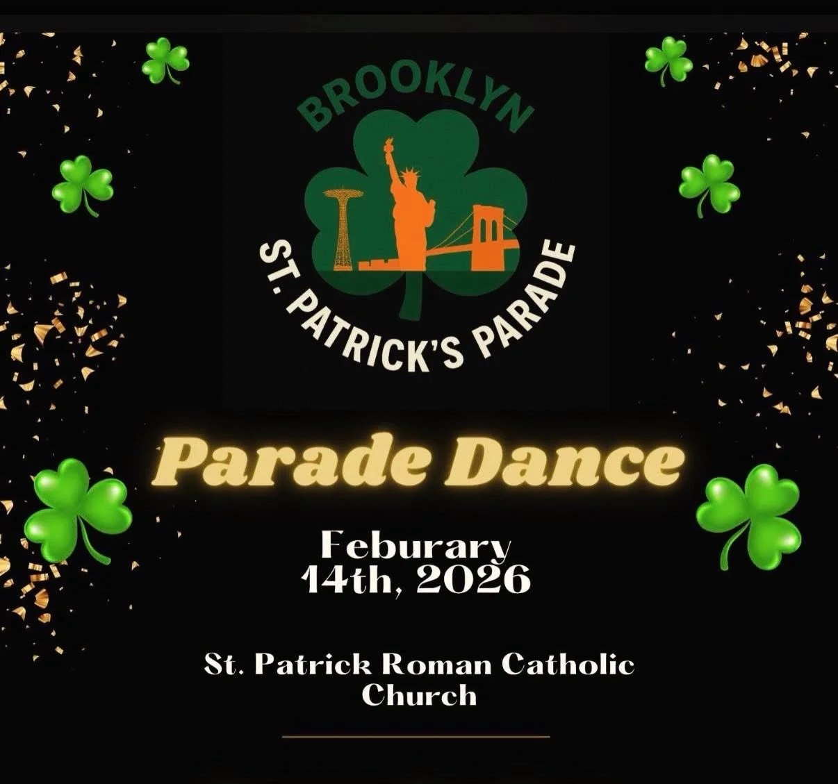 Next up, the Brooklyn St. Patrick&rsquo;s Parade Dance at St Patrick&rsquo;s Church Hall, in Bay Ridge on Saturday February 14th at 8pm. See you there!! #brooklynsown #cbb #celticrootsrock #bayridgestpatricksdayparade #dinnerdance