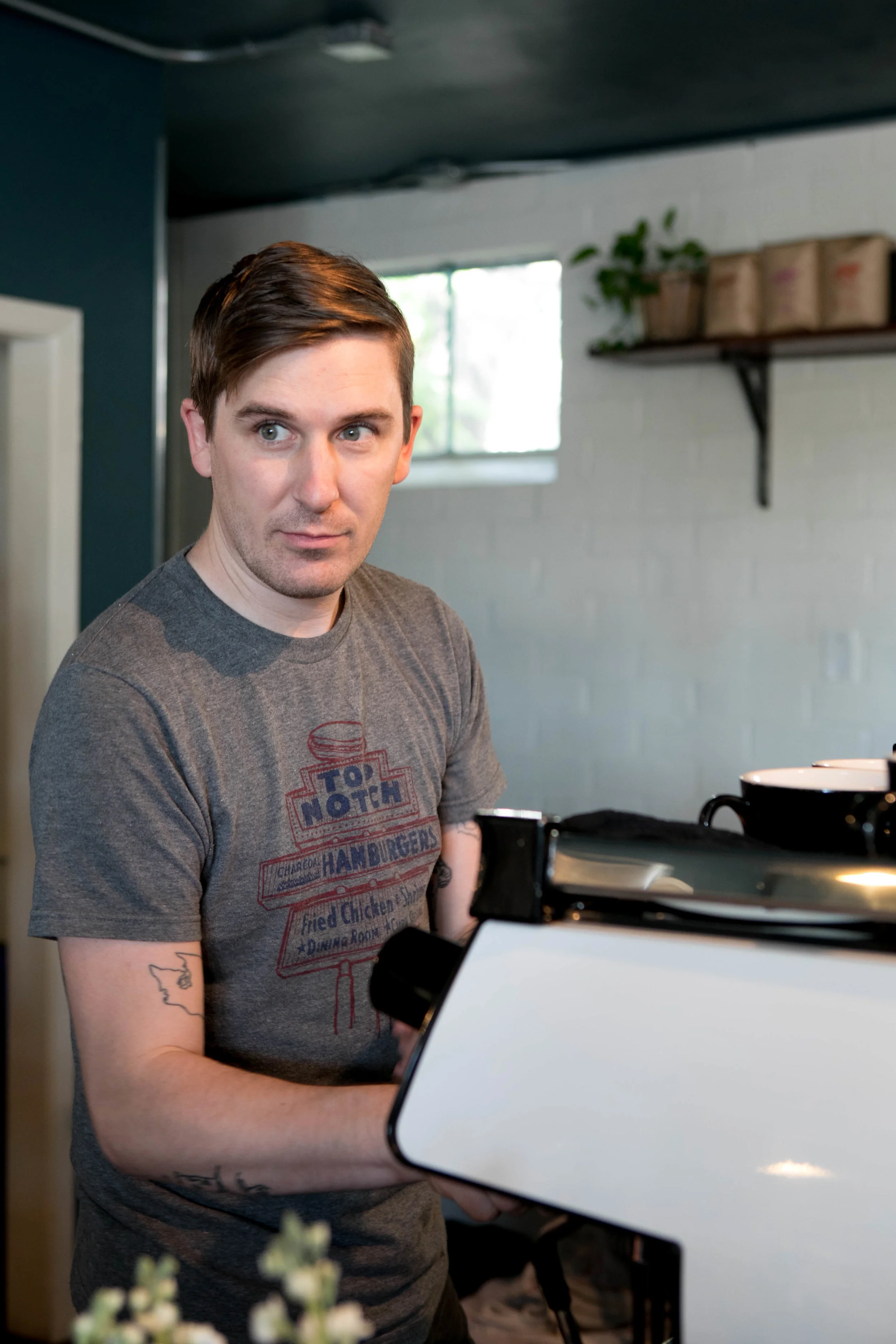 Ryan Hall | Sarah Natsumi Moore | Figure 8 Coffee Purveyors | Austin Texas | East Austin | Editorial and Commercial Photography