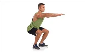 Squats focus on the hips and feeling supported