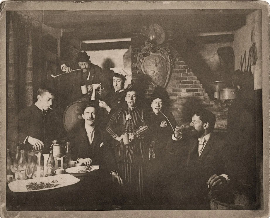 Some early members of the Providence Art Club, circa 1890.