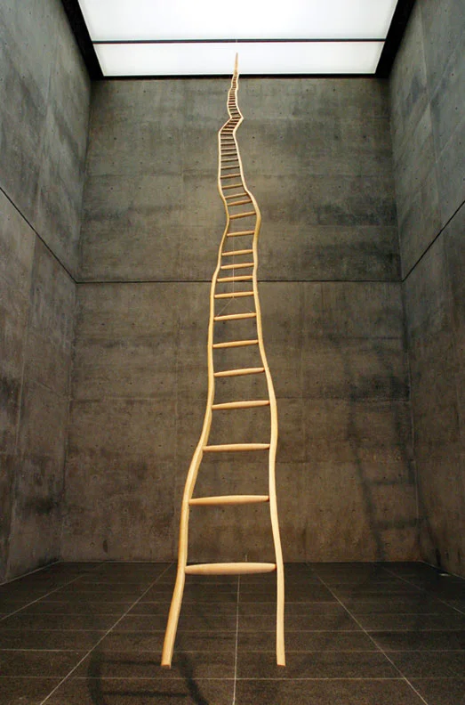 Ladder for Booker T. Washington, wood (ash and maple), 1996, The Modern Art Museum of Fort Worth