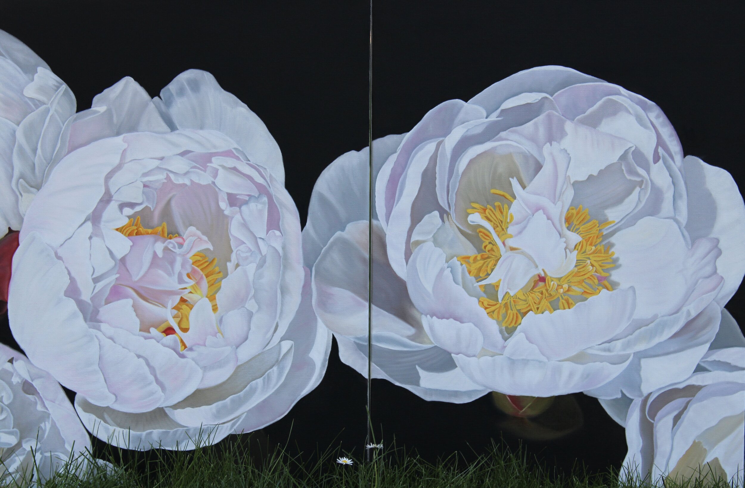 Shobika Sekar White Fairies 2020 oil on gallery wrapped canvas 24” x 36” $2,550 www.shobikaartwork.com