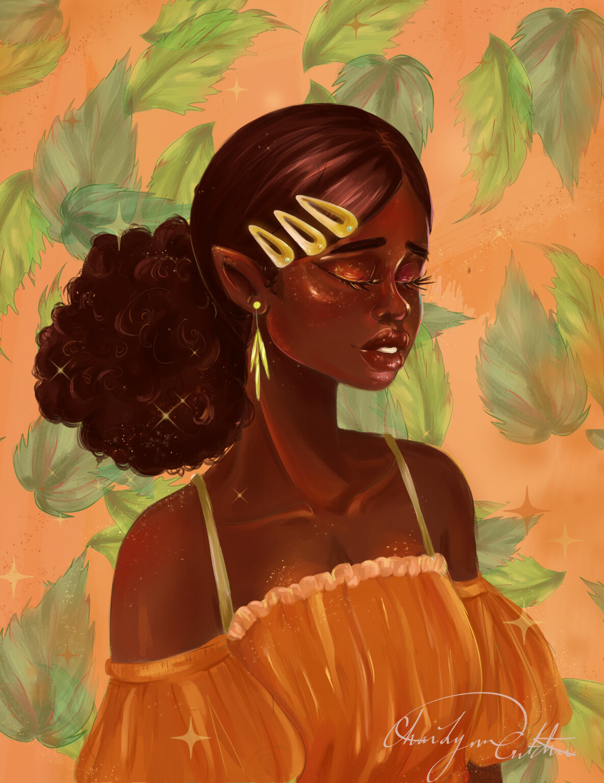 Charlynne Crutcher Begonia 2020 digital illustration 22” x 17” $125 https://charlynnecrutcher.wixsite.com/charly