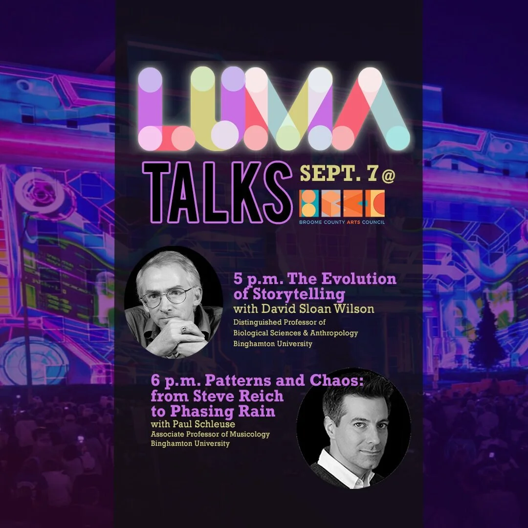  LUMA Projection Arts is an annual projection arts festival held in Binghamton, NY. The festival draws over 30,000 people to the small downtown core of Binghamton, NY exhibiting the work or world-renowned projection artists. I jumped at the chance to