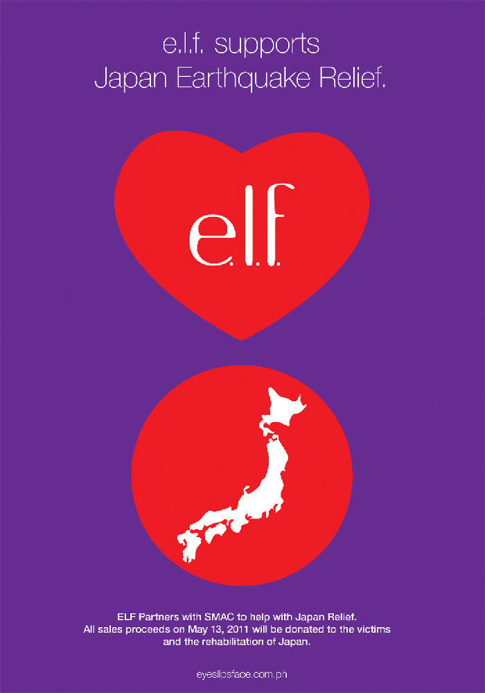 e.l.f Japan Earthquake Relief 