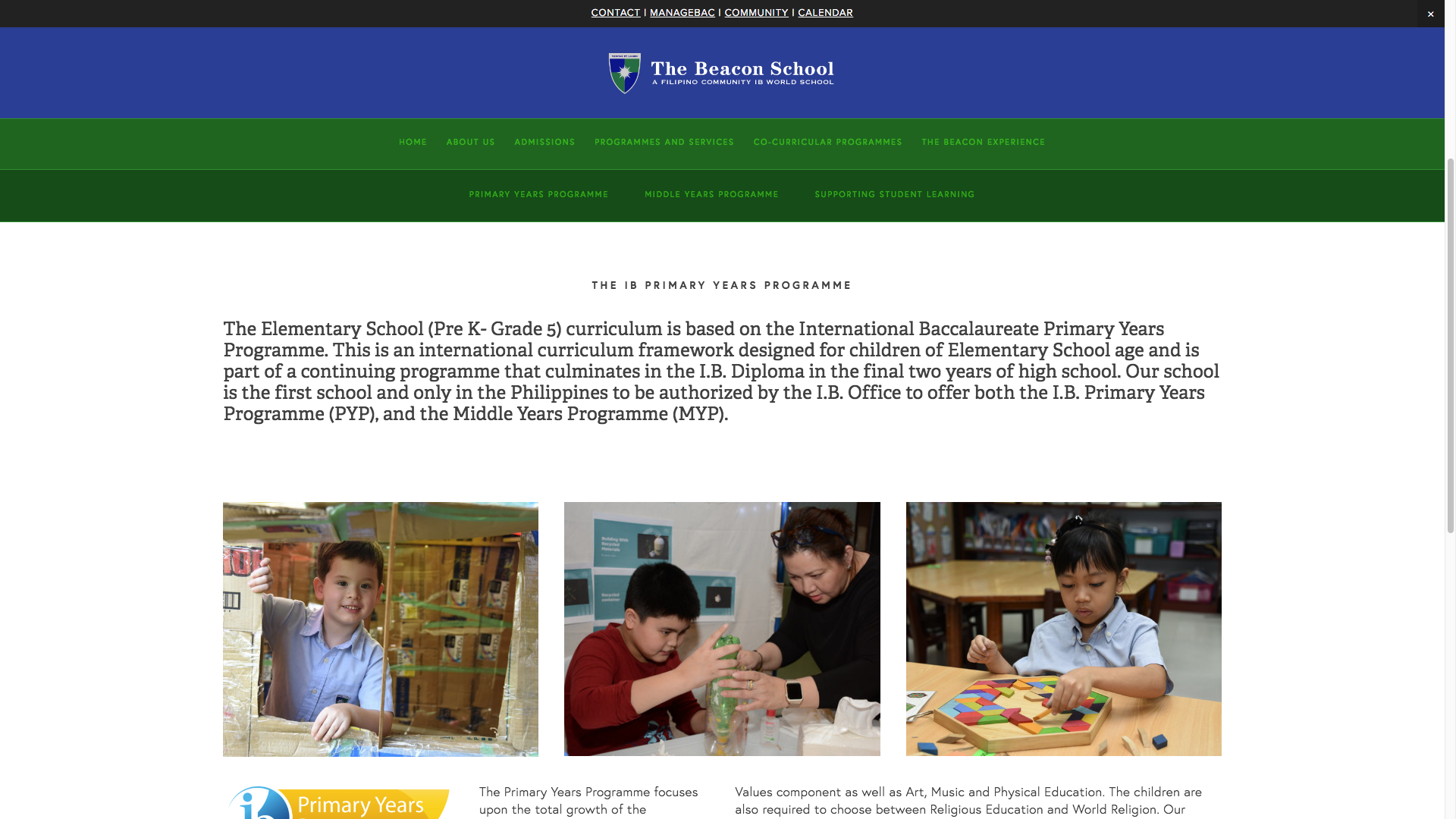 Independent non-profit, secular and co-educational school from Pre-K to Grade 8. Visit www.beaconschool.ph