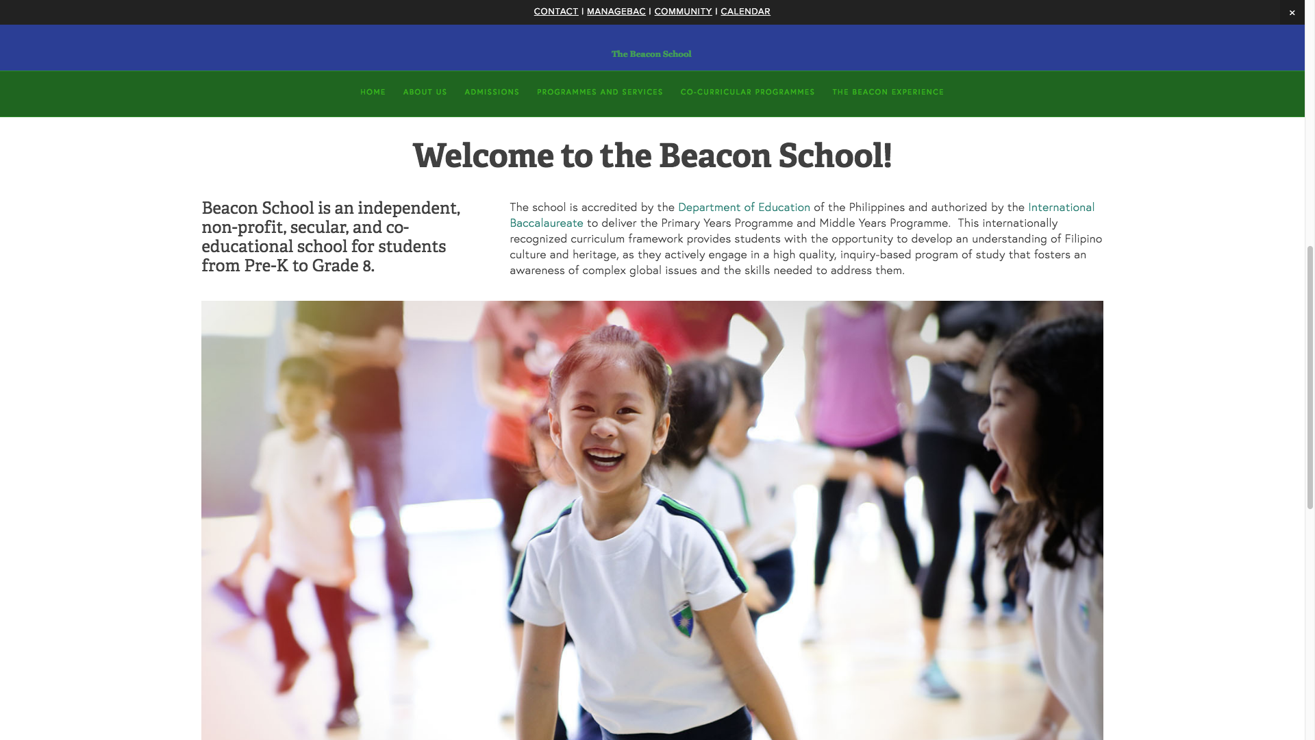Independent non-profit, secular and co-educational school from Pre-K to Grade 8. Visit www.beaconschool.ph