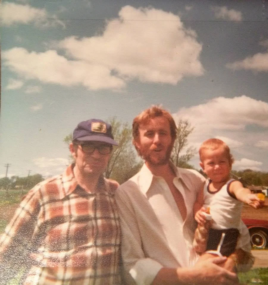 Three generations. From left to right. Ronald A. Wood (My grandfather), Stephen Wood (My father) and Nik Wood (me) 