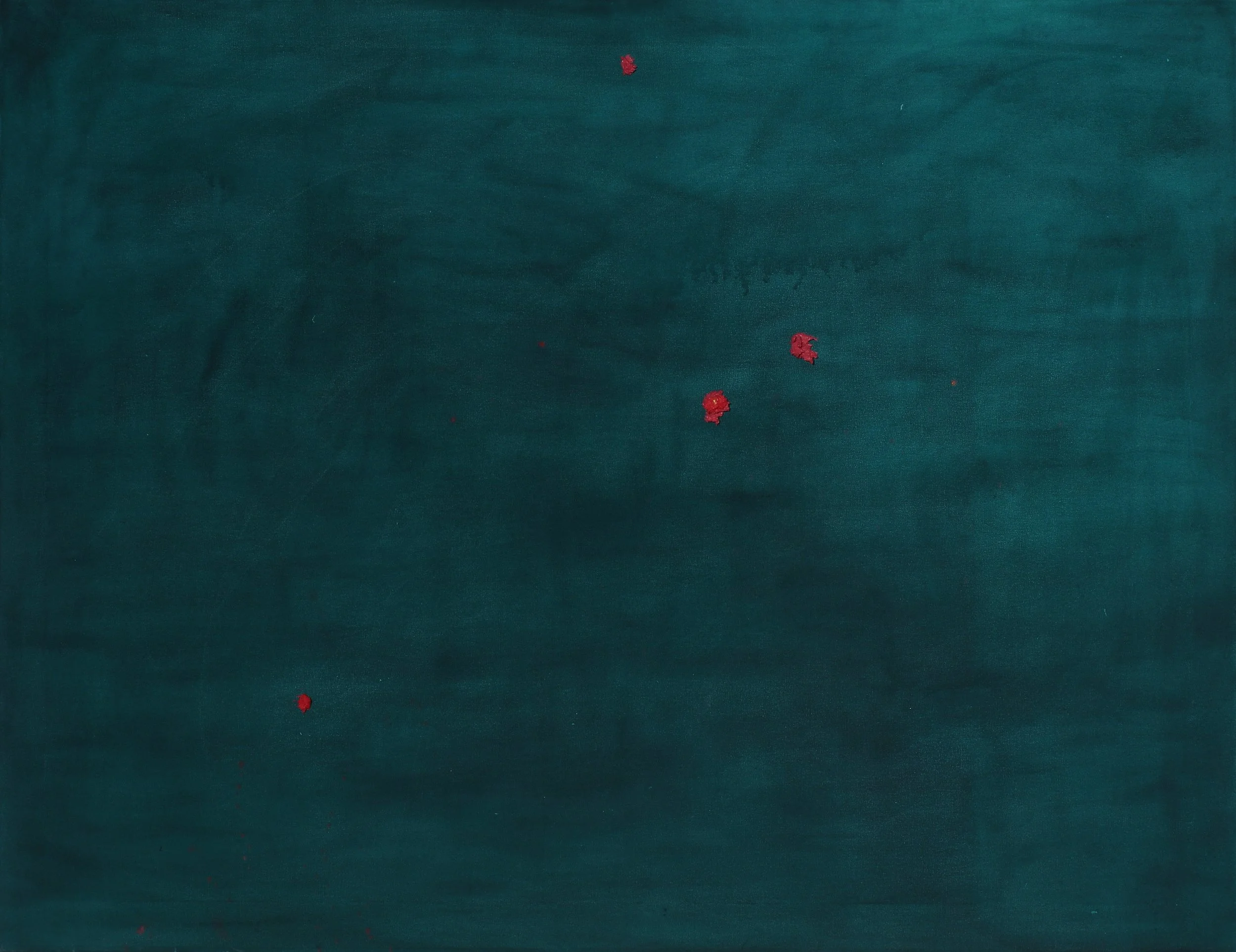 It's so green # 1  2016, oil and wax on canvas 53 x 40
