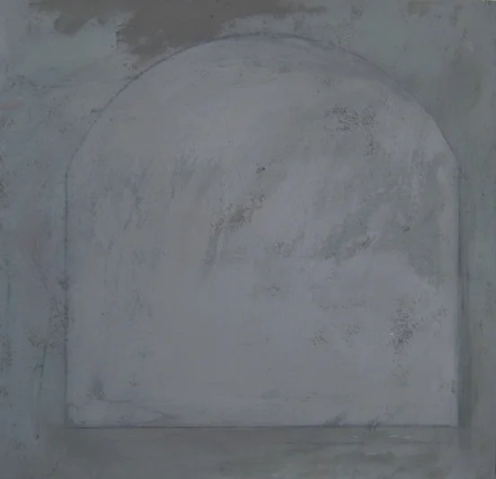 Tombstone 2011,  Mixed media on paper, 12.5 x 15