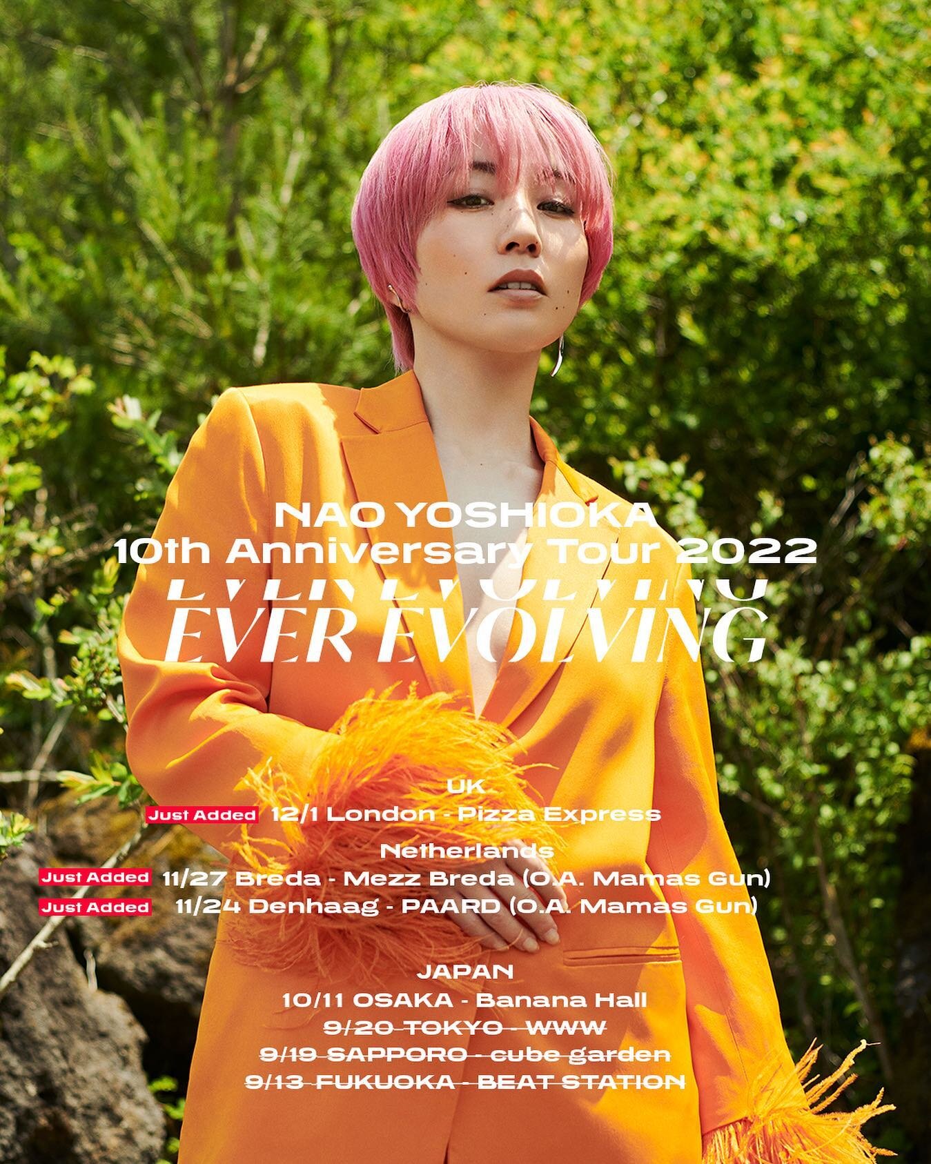 NAO YOSHIOKA JAPAN TOUR 2021 -RISING AFTER THE FALL- — Nao