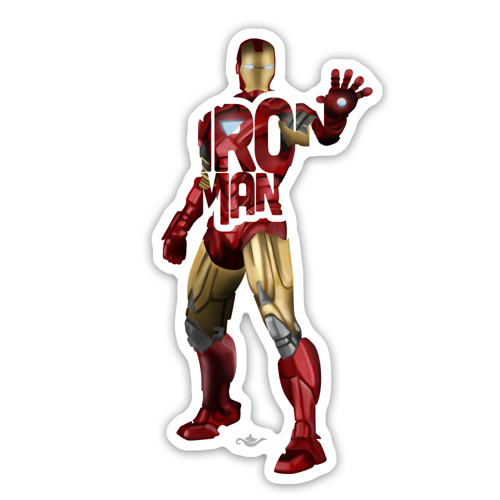 Sticker Decorativo Para Notebook Iron Man 
