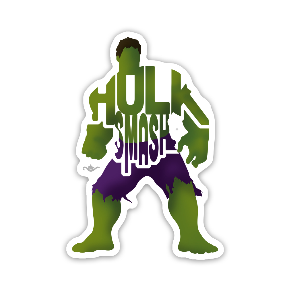 Hulk Sticker from Avengers Marvel Decal for Laptop or Any Flat Surface —  GRANTEDESIGNS