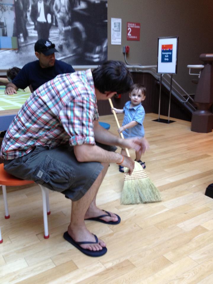 Kevin sweeping
