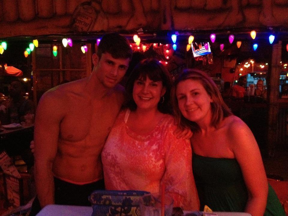 Barrett with Kelly and me
