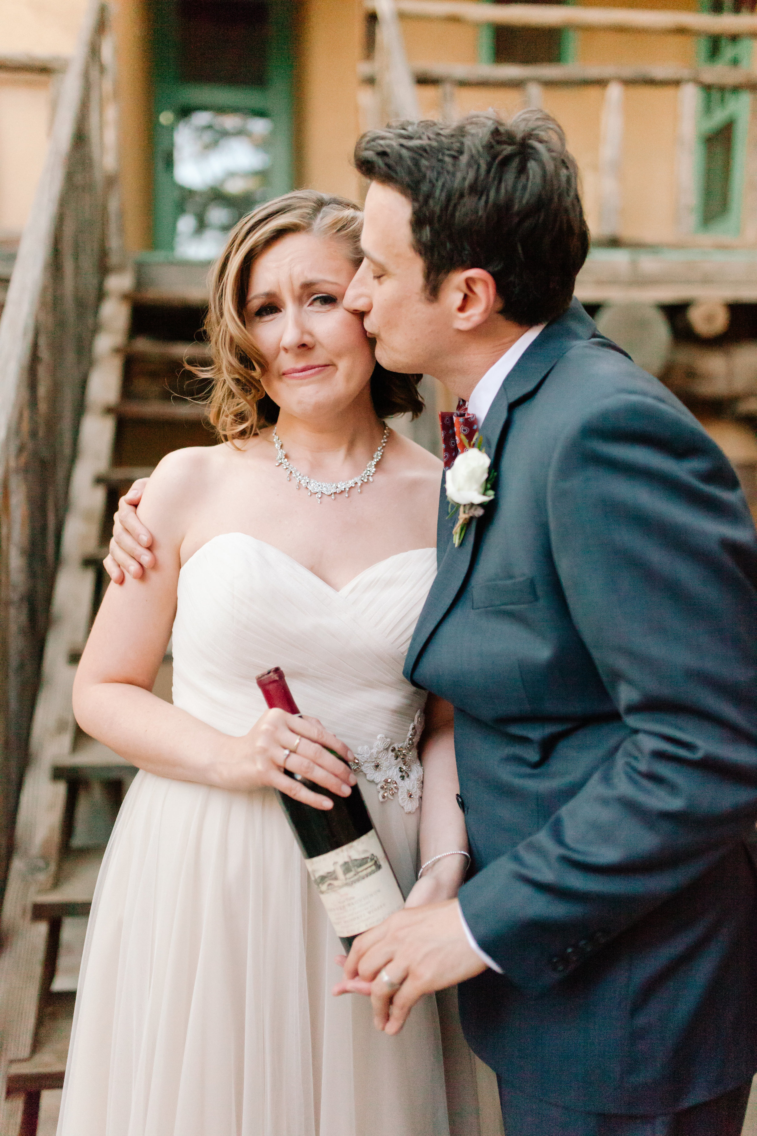 sad about my dad not being there, not about the burst bottle (photo by Joni Bilderback )