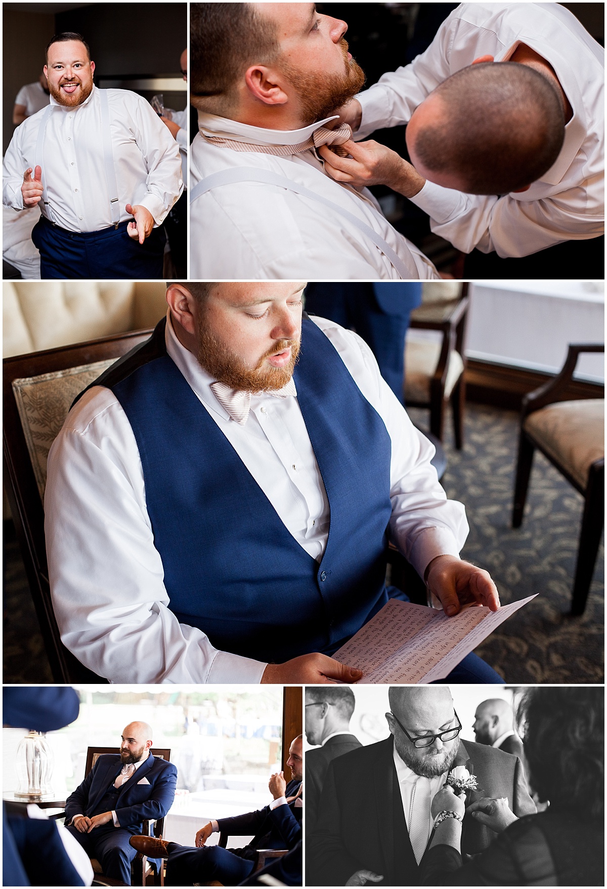 groom getting ready erie pa wedding