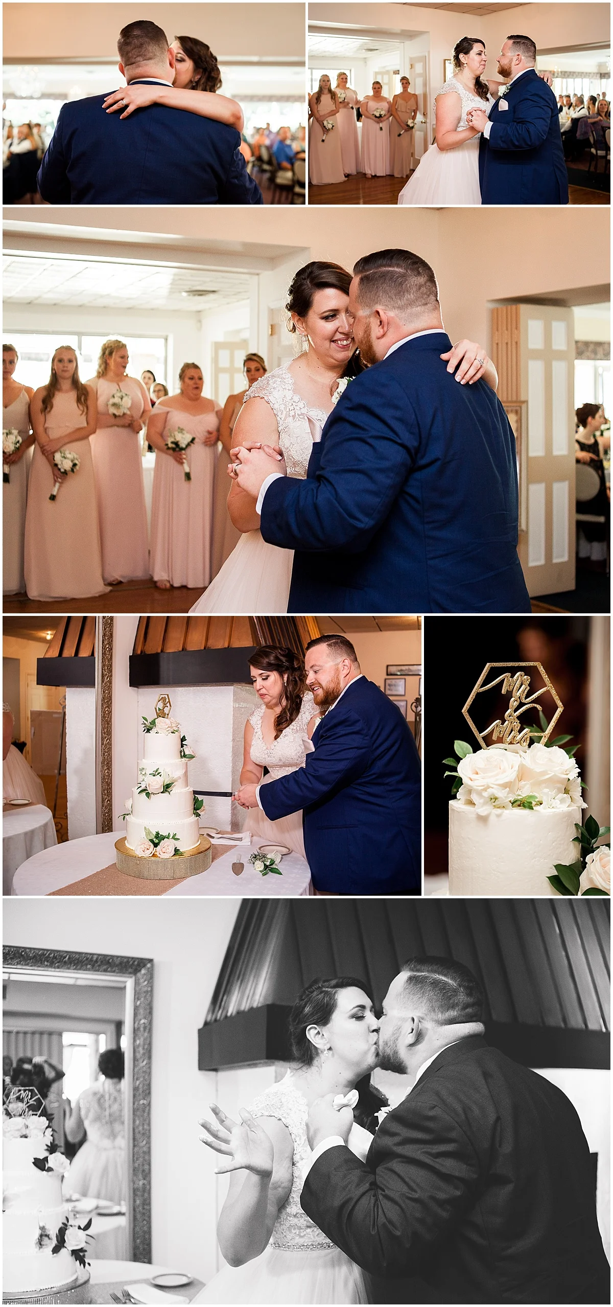 bride and groom first dance erie pa wedding photographer