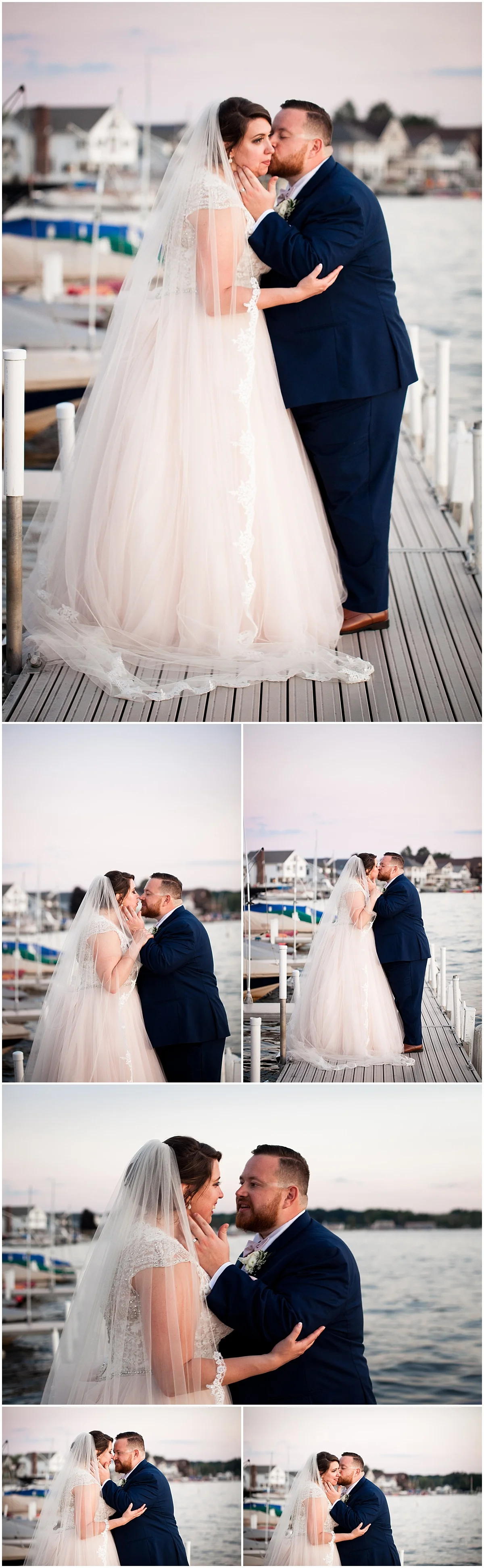 bride and groom golden hour portraits erie pa wedding photographer