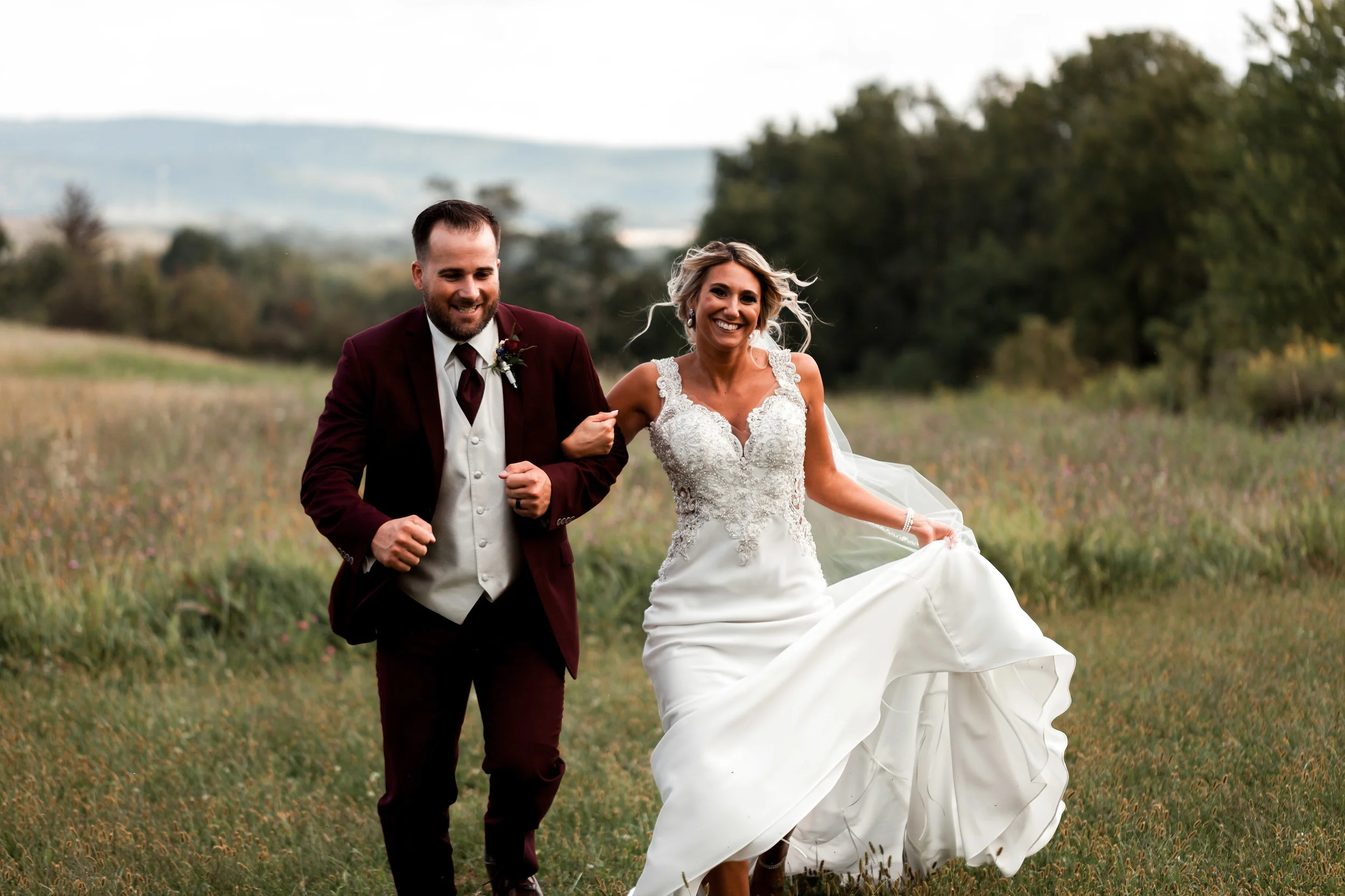 Romantic Fall Wedding at Greendance Winery PA | Alex+Dann