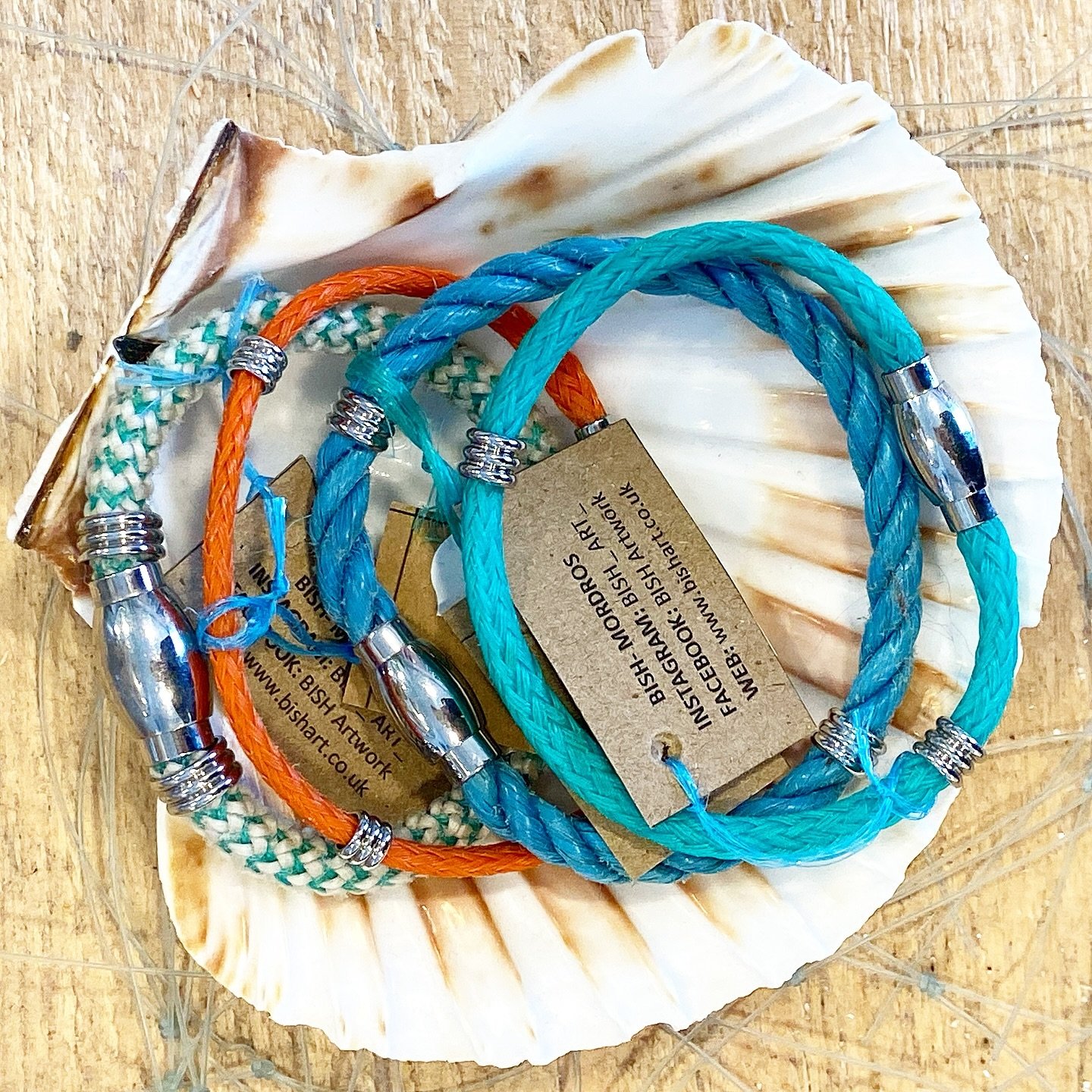 The beautiful silver clasp and recycled fishing rope bracelets are back at the beach boutique 🎣♻️

There&rsquo;s plenty of colours available in store for you to try on and choose what your favourite will be!

See you from 10am - 6pm