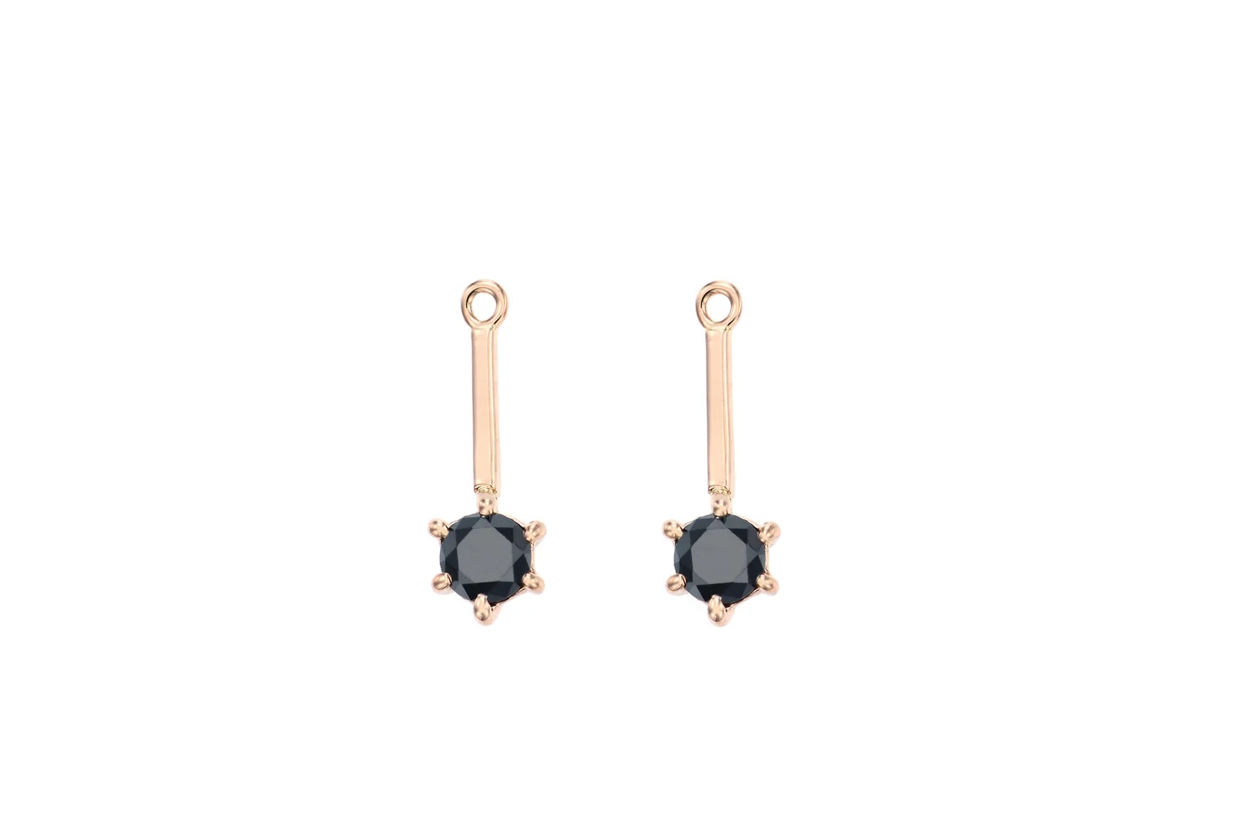 Black Diamond Bar Earring Extender