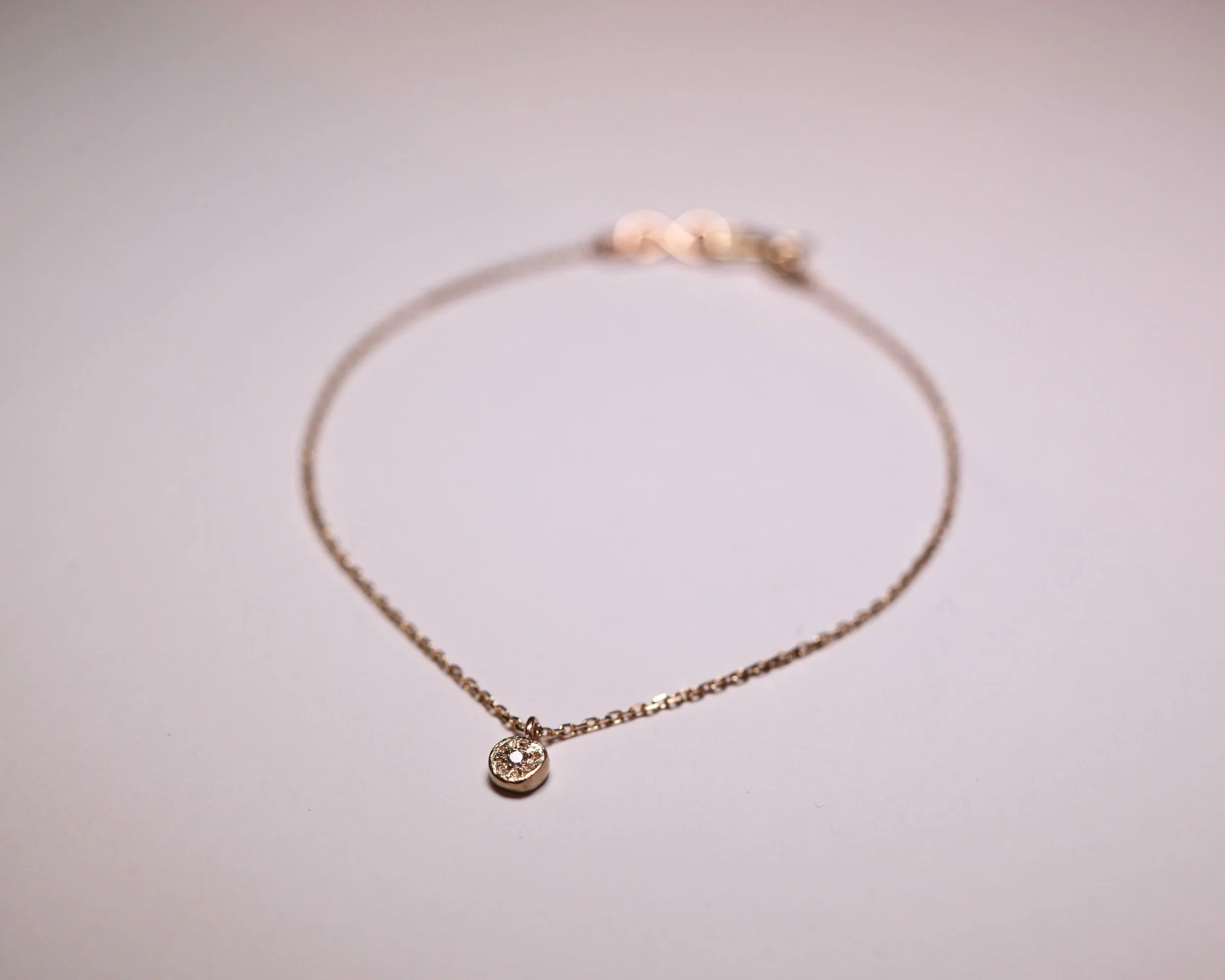 Sole diamond bracelet