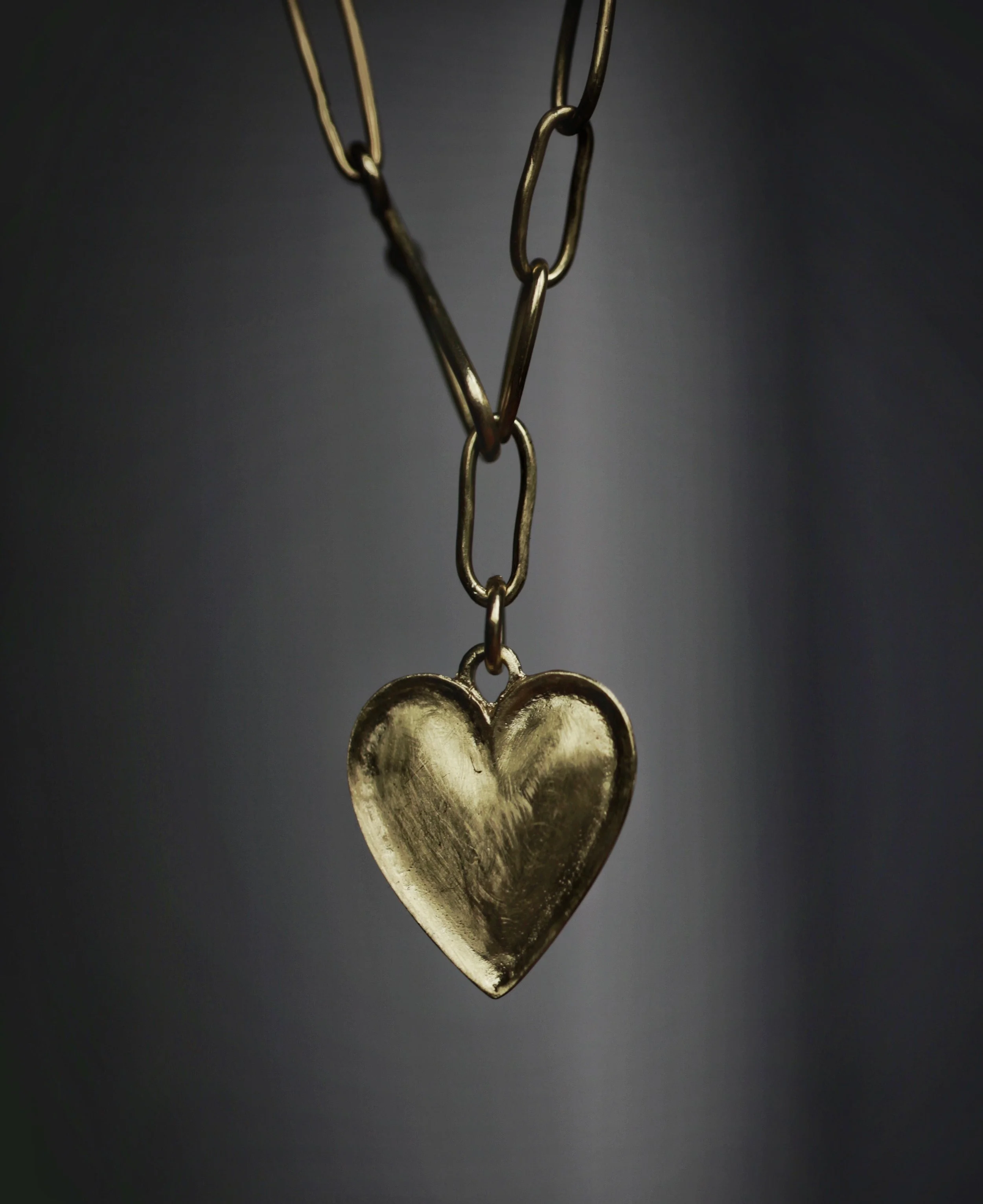 Sweet Heart On Handmade Chain Necklace