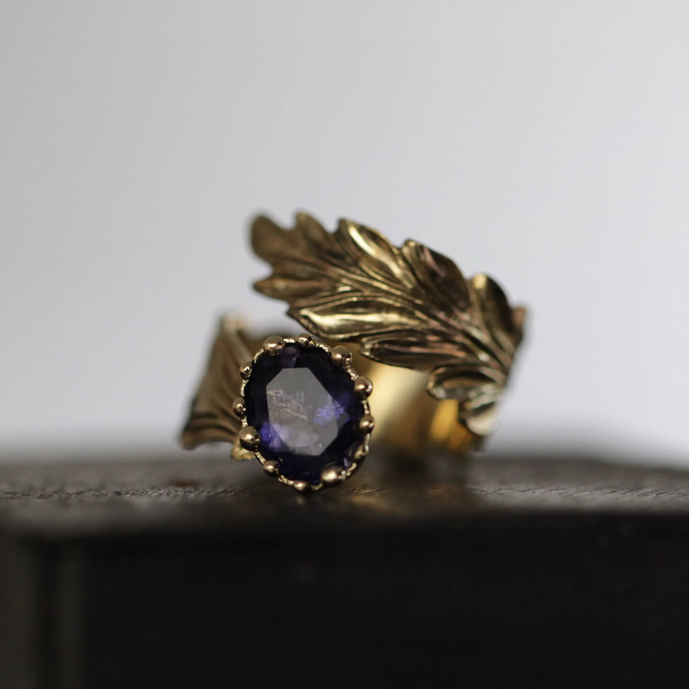 Sapphire Laurel Ring