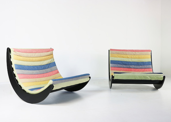 1970s pair of Verner Panton chairs for Rosenthal Studio Line