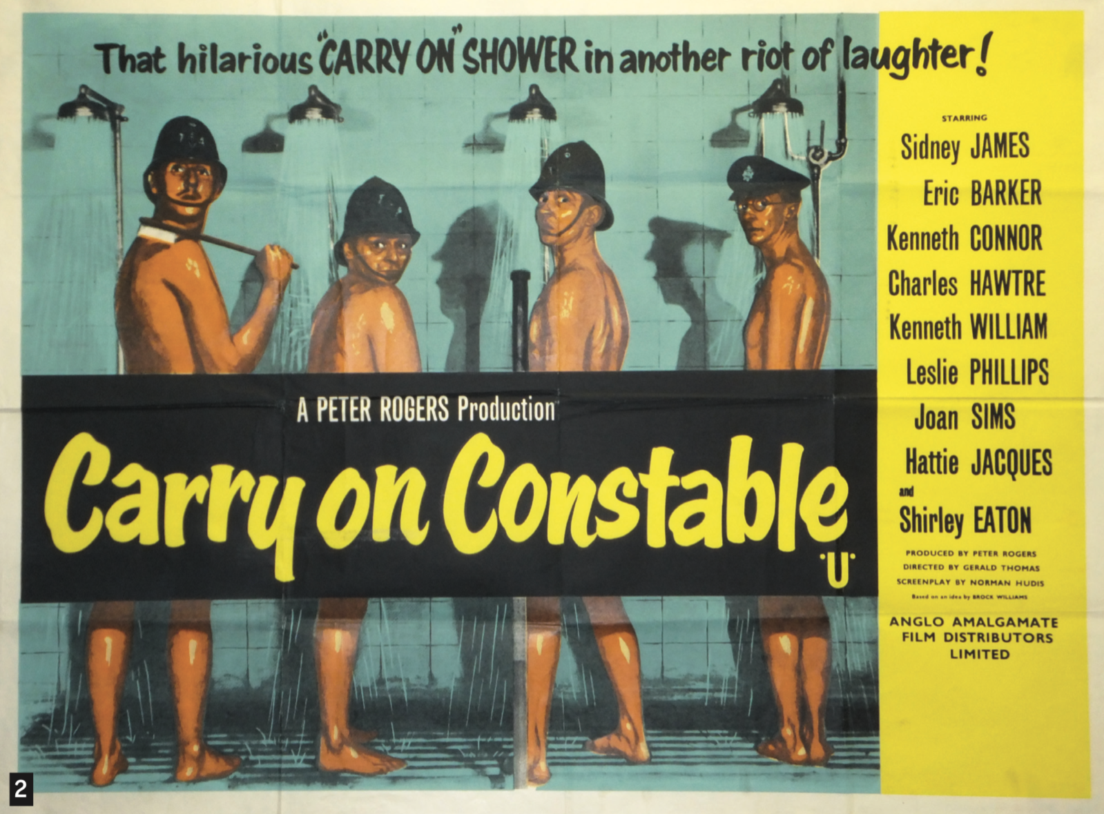 2. Carry On Constable Quad poster, 1960, £275